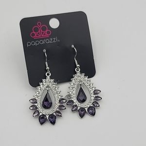 Paparazzi Boss Brilliance Purple earring